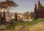 Jean-Achille Benouville View of a Roman Villa France oil painting artist